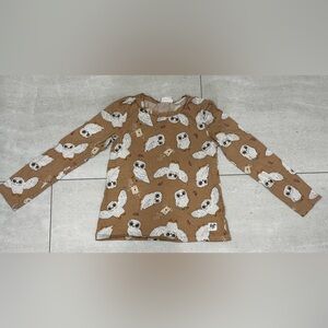 H&M Harry Potter Hedwig Print Long Sleeve Shirt Size 8/10